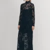Tiban-Spitzen-Schwarzes Kleid