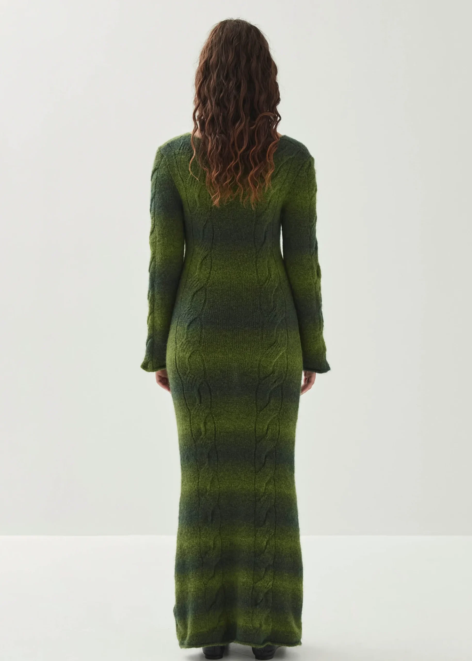 Trenza Grünes Strick-kleid