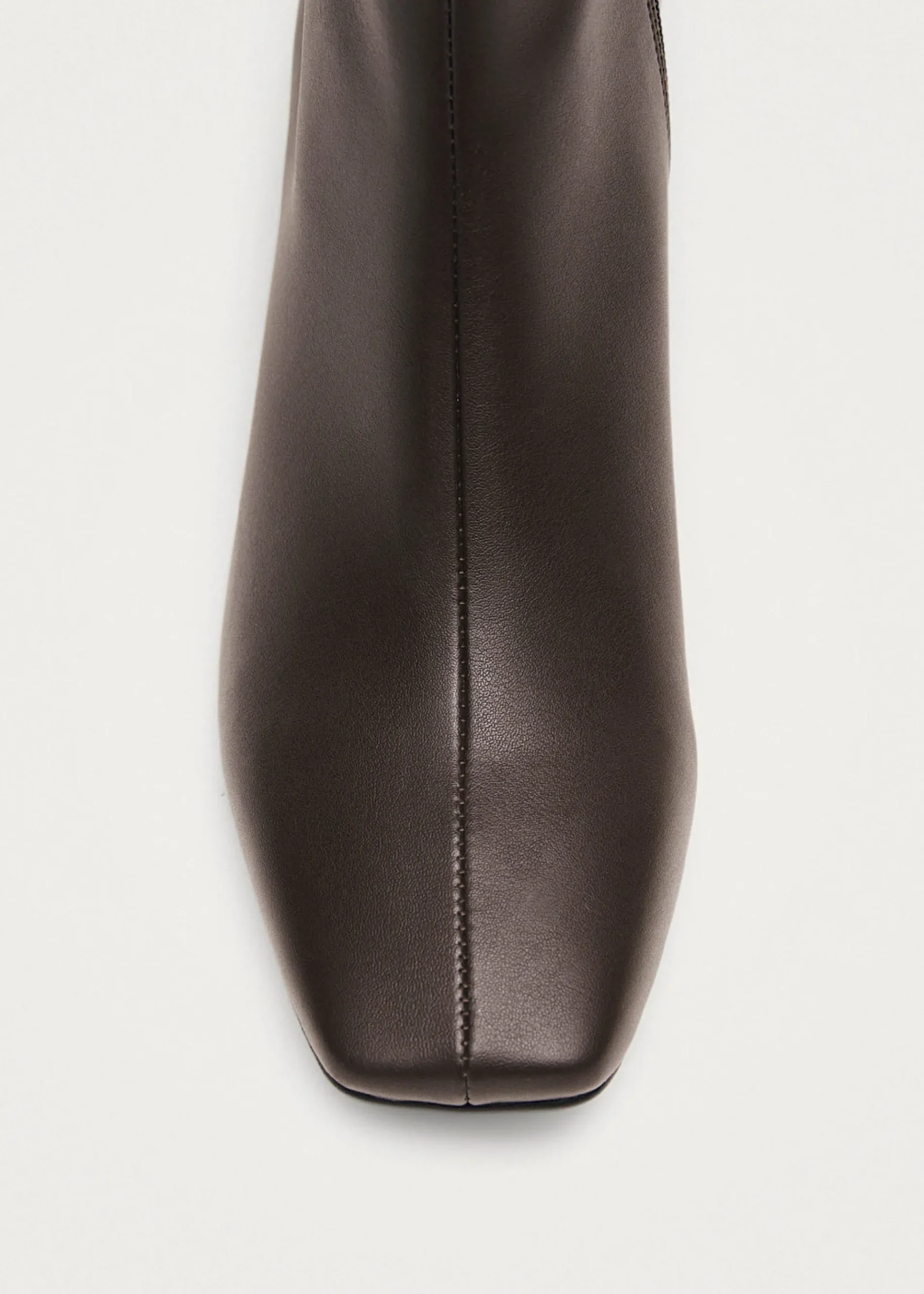 Watercolor Dunkelbraune vegane Lederstiefel