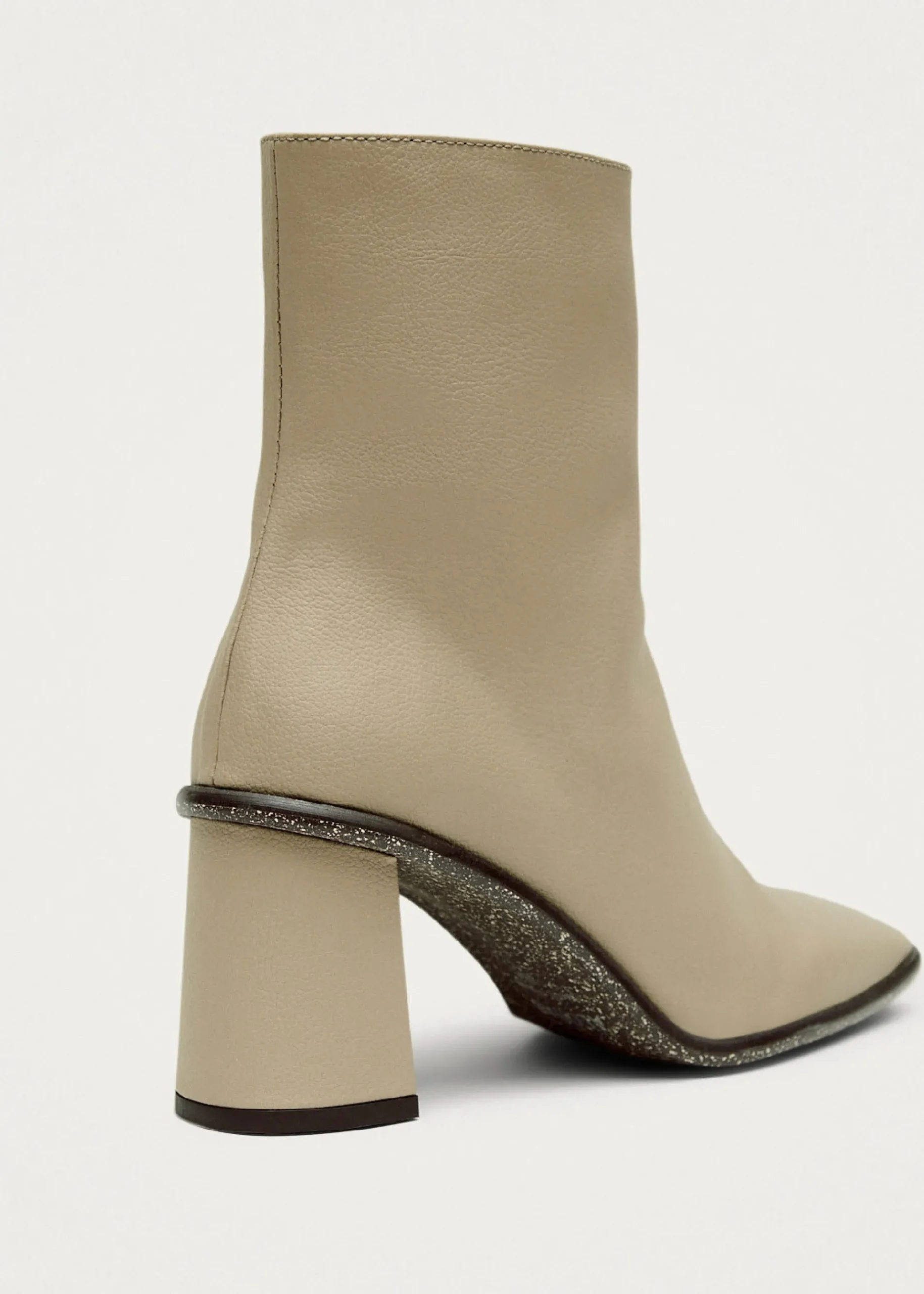 West Cactus Warm Sand Beige Vegan Leather Ankle Boots