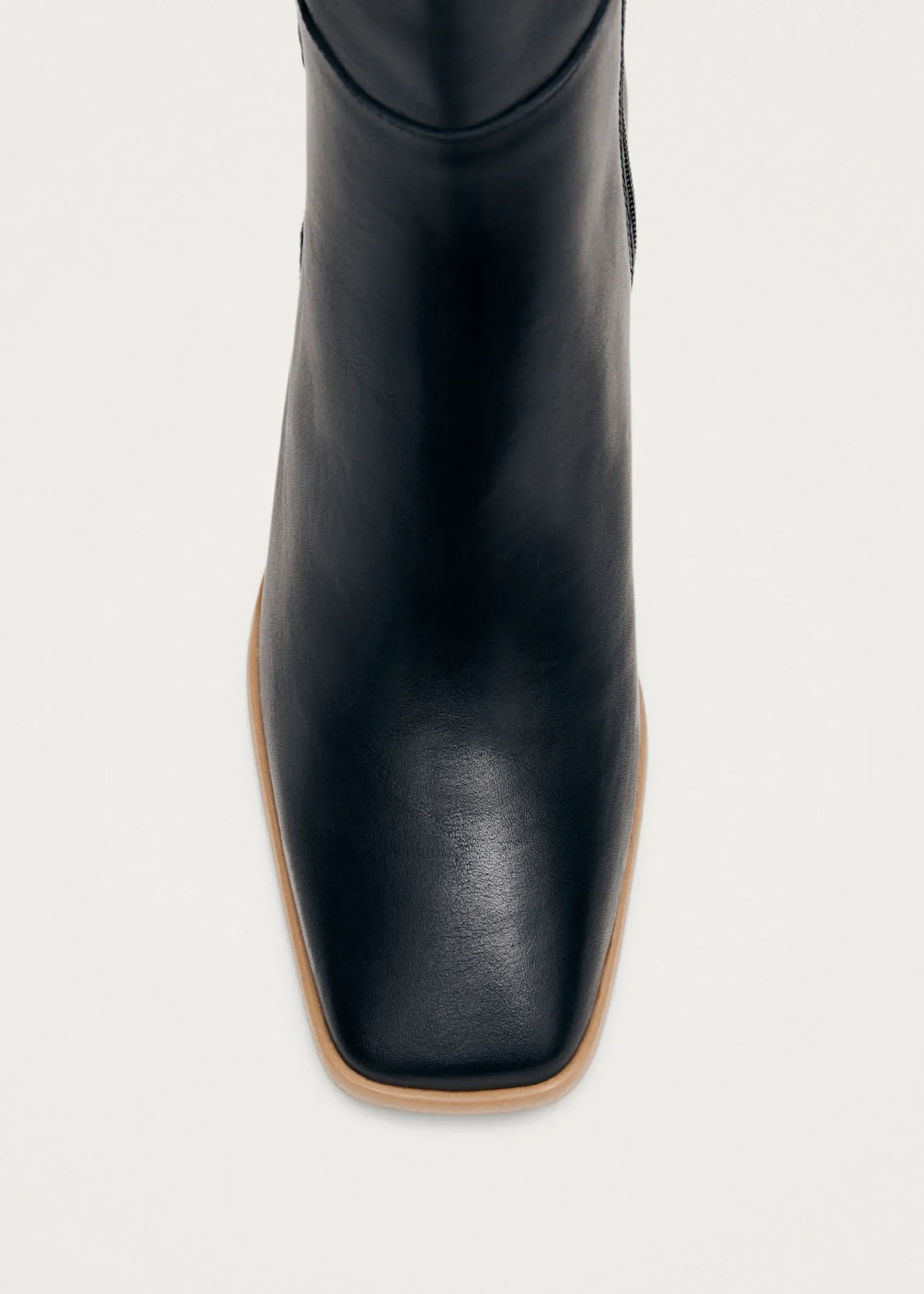 West Vintage Schwarze Lederstiefel
