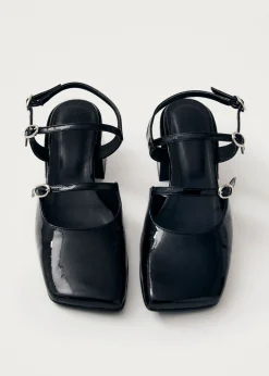 Withnee Onix Schwarze Lederpumps
