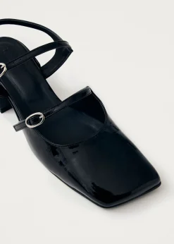 Withnee Onix Schwarze Lederpumps